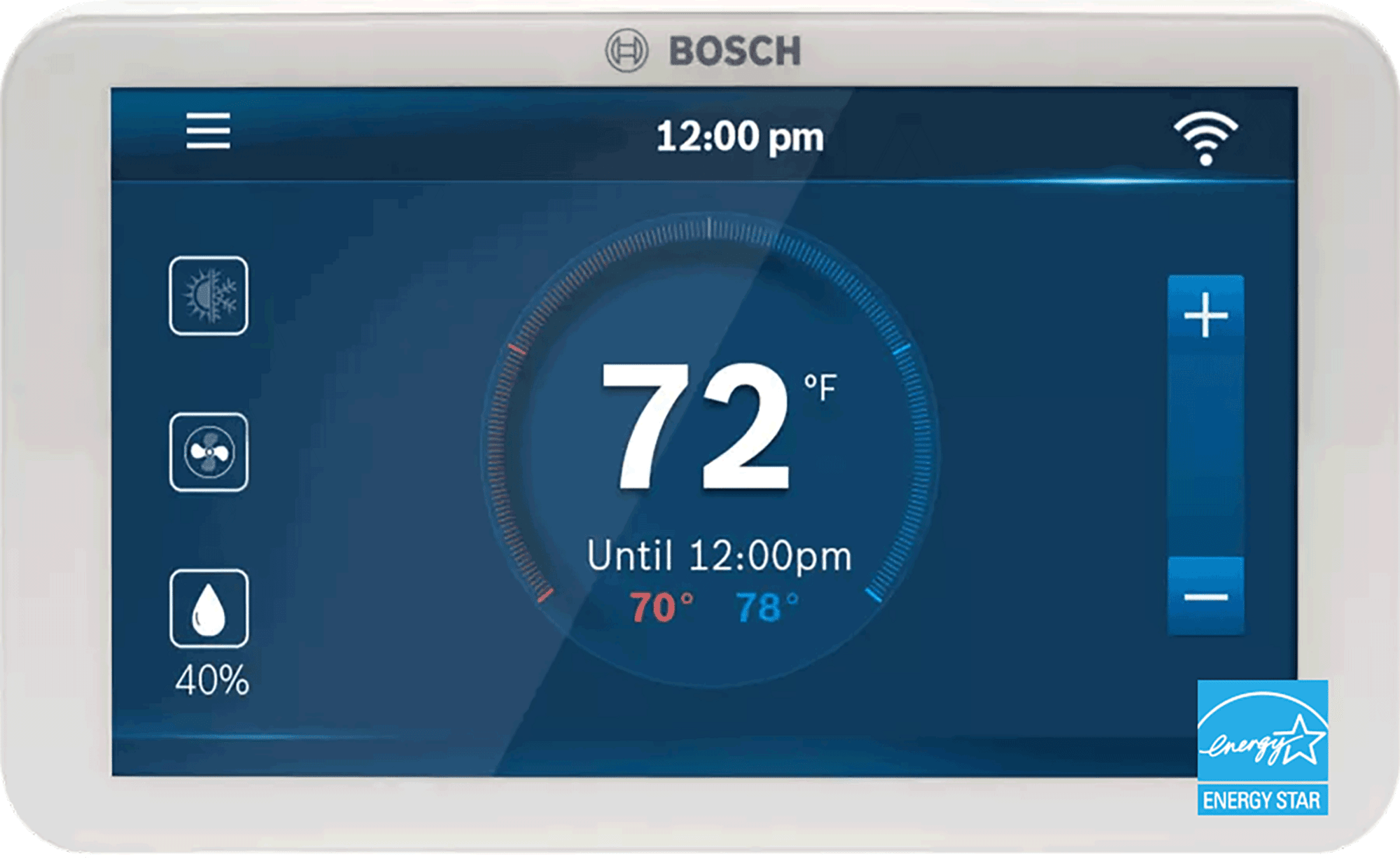 BOSCH 7-738-007-442 Connected Control Smart Thermostat - 4H/2C, Touchscreen, Hardwired