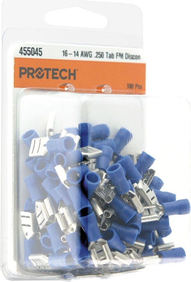 Rheem® 455045 ProTech 16-14 AWG Insulated Quick Connect - 1/4 in Tab, 100 / Pk