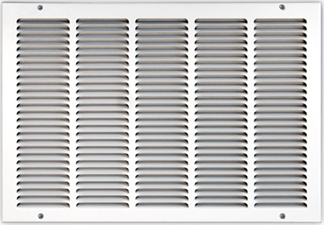 RectorSeal® 1050-12X12 1050 Series 1-Way Return Grille - 12 x 12 in, White, Stamped Face