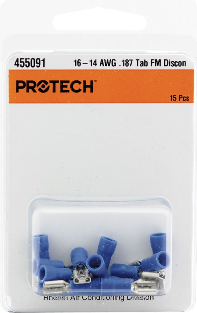 Rheem® 455091 ProTech 16-14 AWG Insulated Quick Connect - 3/16 in Tab, 15 / Pk