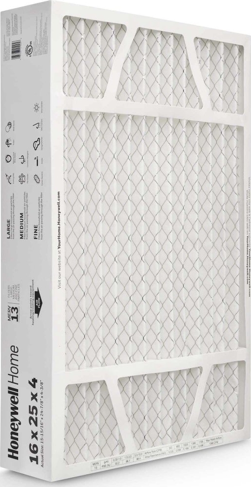 Honeywell FC200E1037/U FC200 Series 25 x 20 x 4 in Media Replacement Filter - Pleated, MERV 13, Charged Media, For F100 / F200