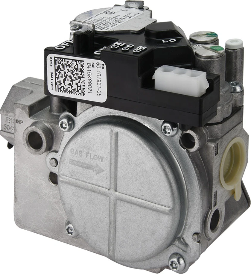 Rheem® 60-101921-05 36J Series Two-Stage Hot Surface / Direct Spark Gas Valve - 140,000 BTU/h, 1/2 in Inlet, 24V, For R96VA