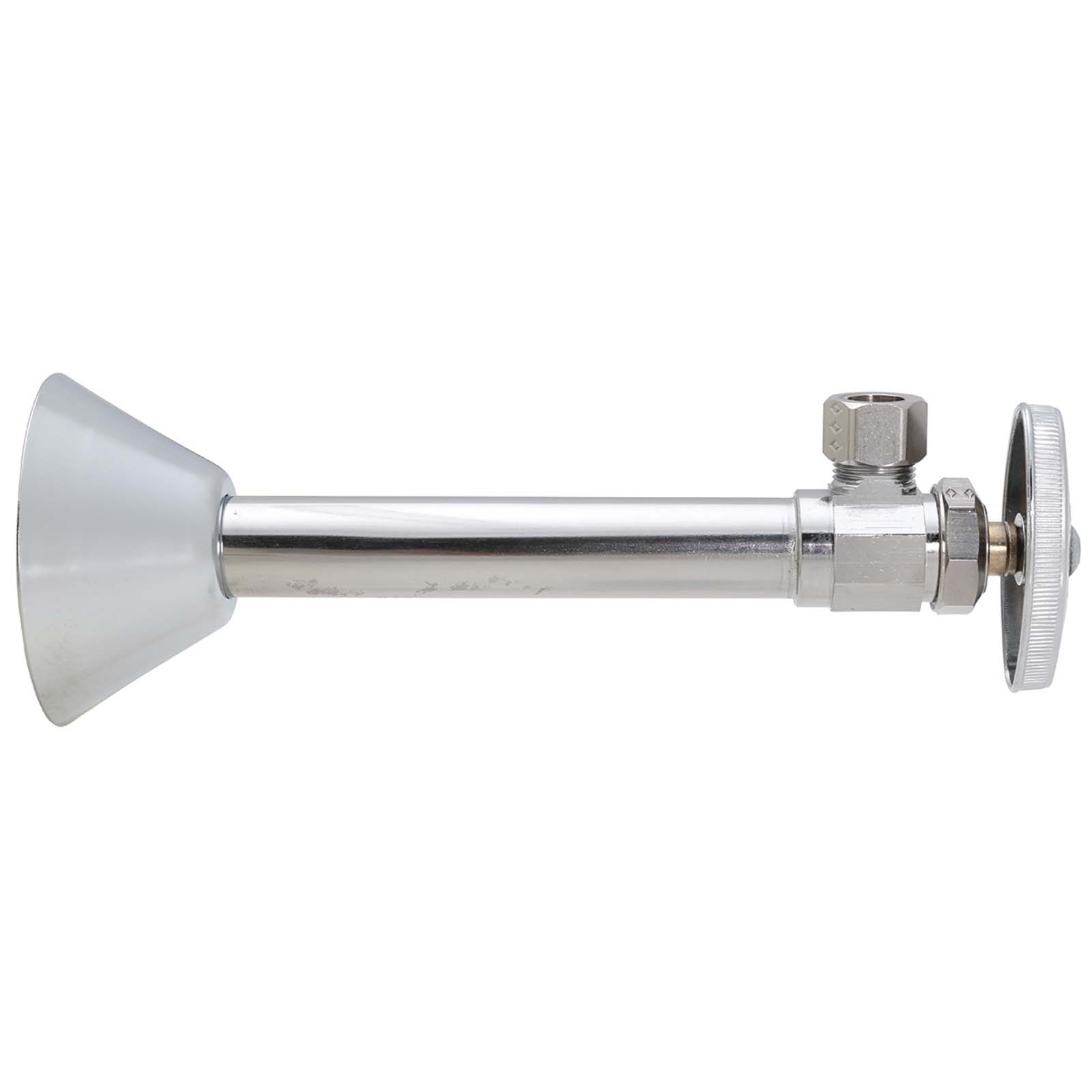 BrassCraft 50928NL 1/2" x 3/8" Chrome Plated Brass Encore Multi-Turn Angle Stop