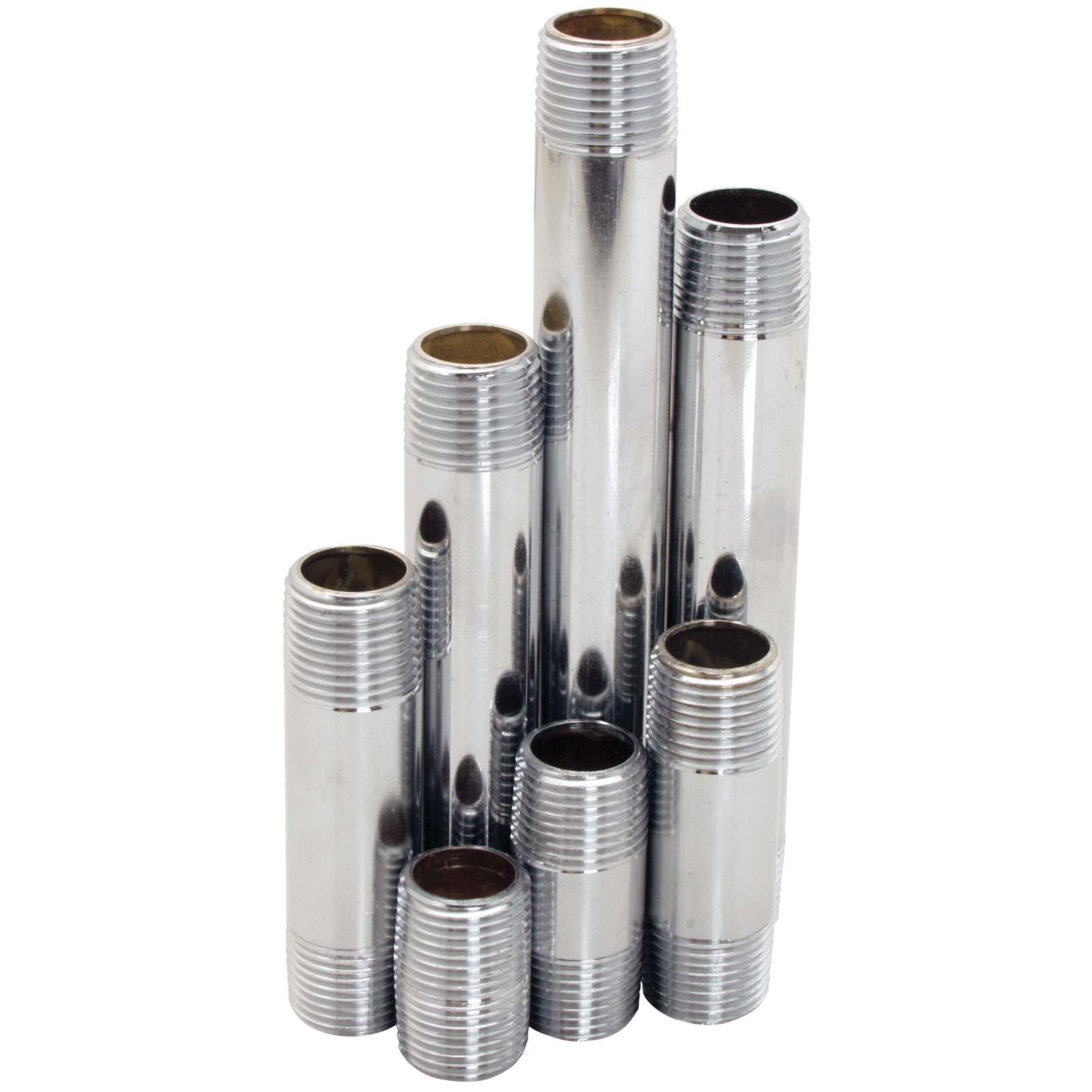 Wolverine Brass® 51215W 3/8" x 5" Chrome Plated Brass Nipple