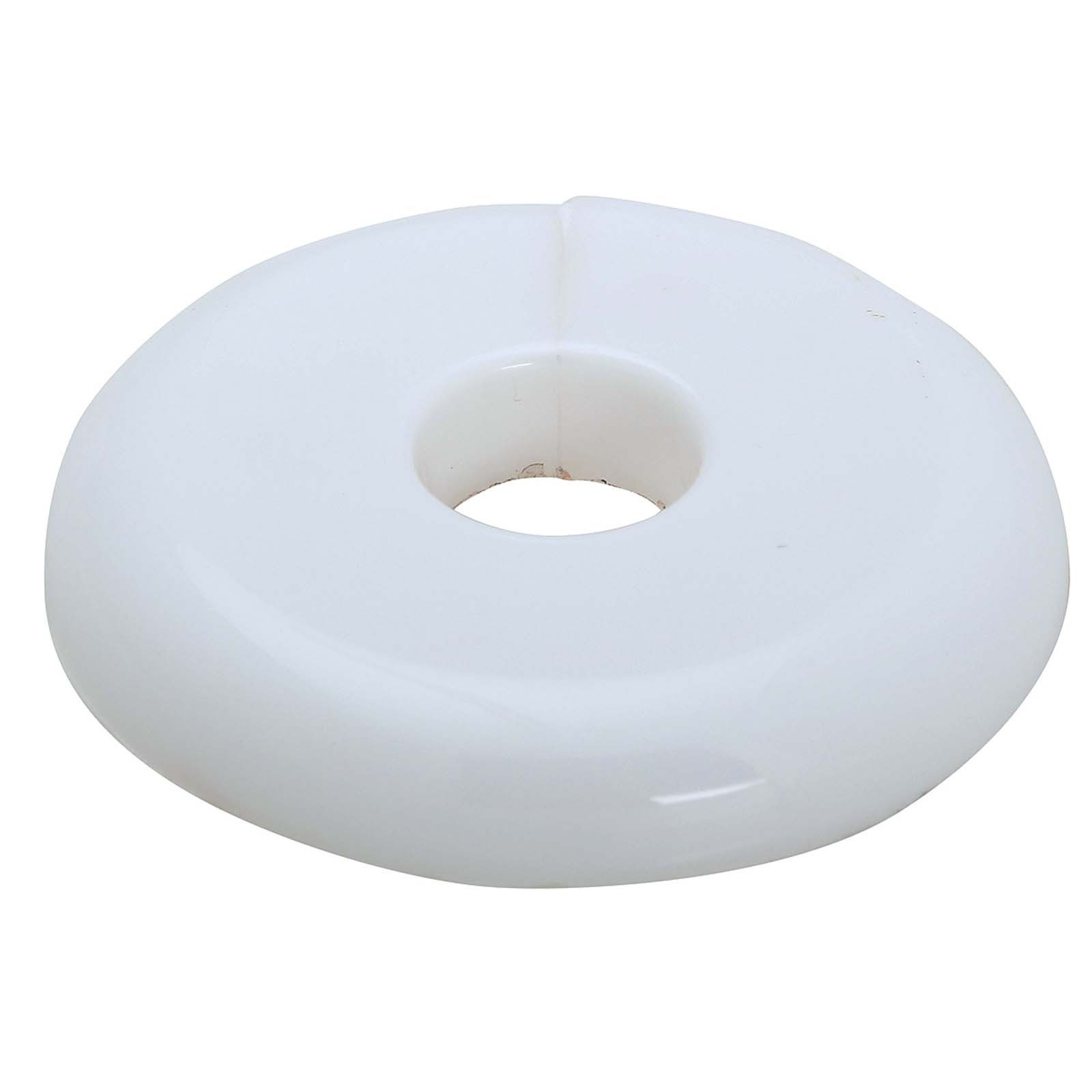 Wolverine Brass® 52303W 3/4" IP Hole ID x 3" OD White Wolv-ite Split Escutcheon