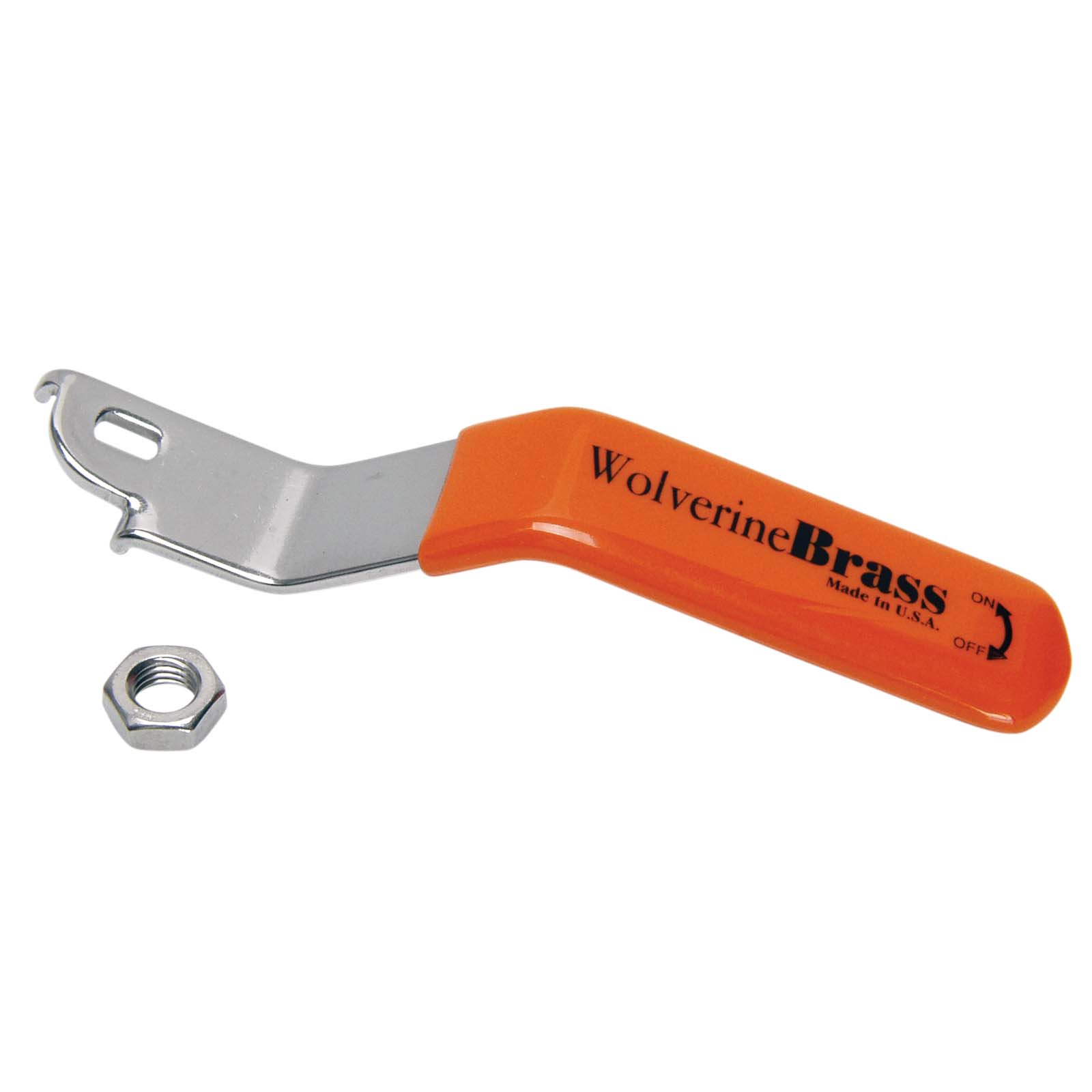 Wolverine Brass® 52996W 1/4" 3/8" 1/2" Stainless Steel Handle with Nut for Full Port Ball Valves