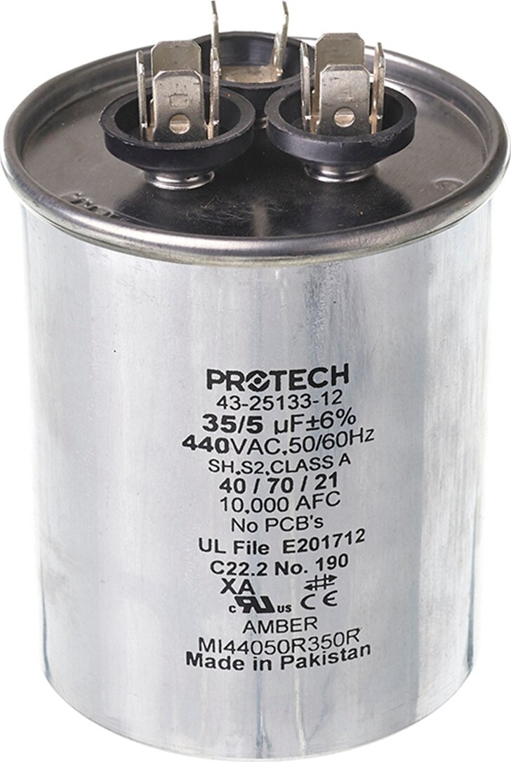 Rheem® 43-25133-12 35+5 MFD 440V Round Capacitor