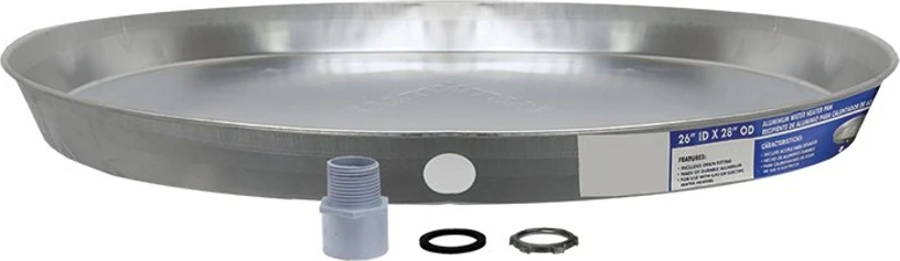 Rheem® 60089 Aluminum Drain Pan - 26 x 26 x 2.5 in