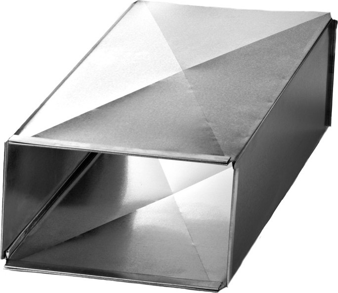 Southwark TD96NC2512 25 x 12 in Rectangular Trunk Duct - 96 in L, Galvanized Steel, Button Punch Snap Lock / Slip & Drive