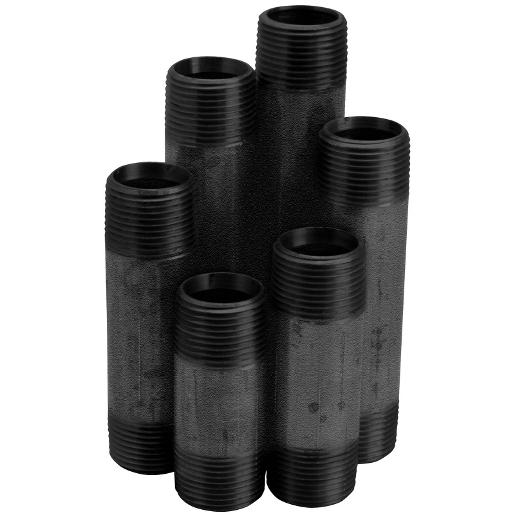 Wolverine Brass® 89037 BLACK IRON NIPPLE 1-1/4