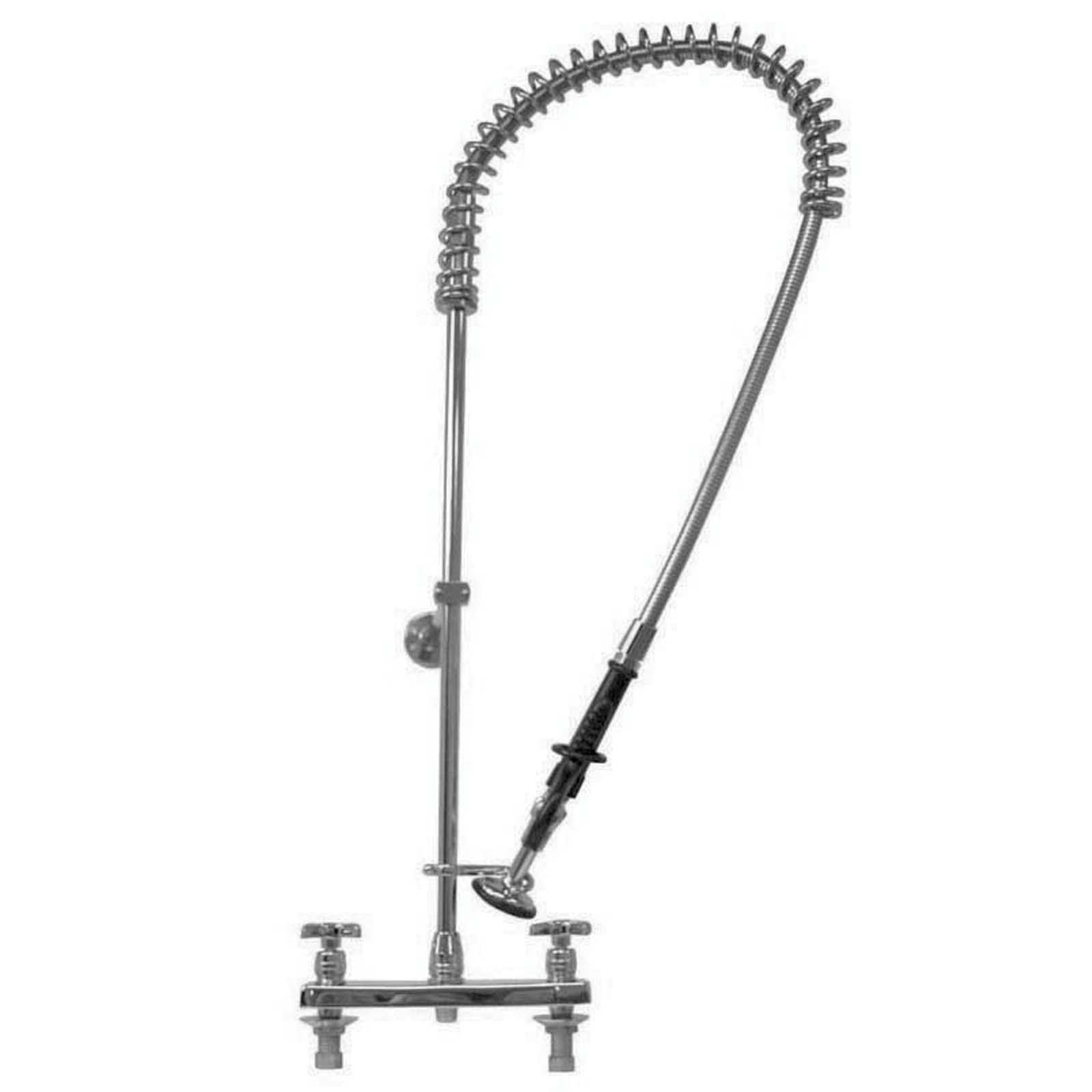 Wolverine Brass® 93346PR 8" Centerset Deck Mount Pre-Rinse Faucet with 39" Hose, Cross Handles