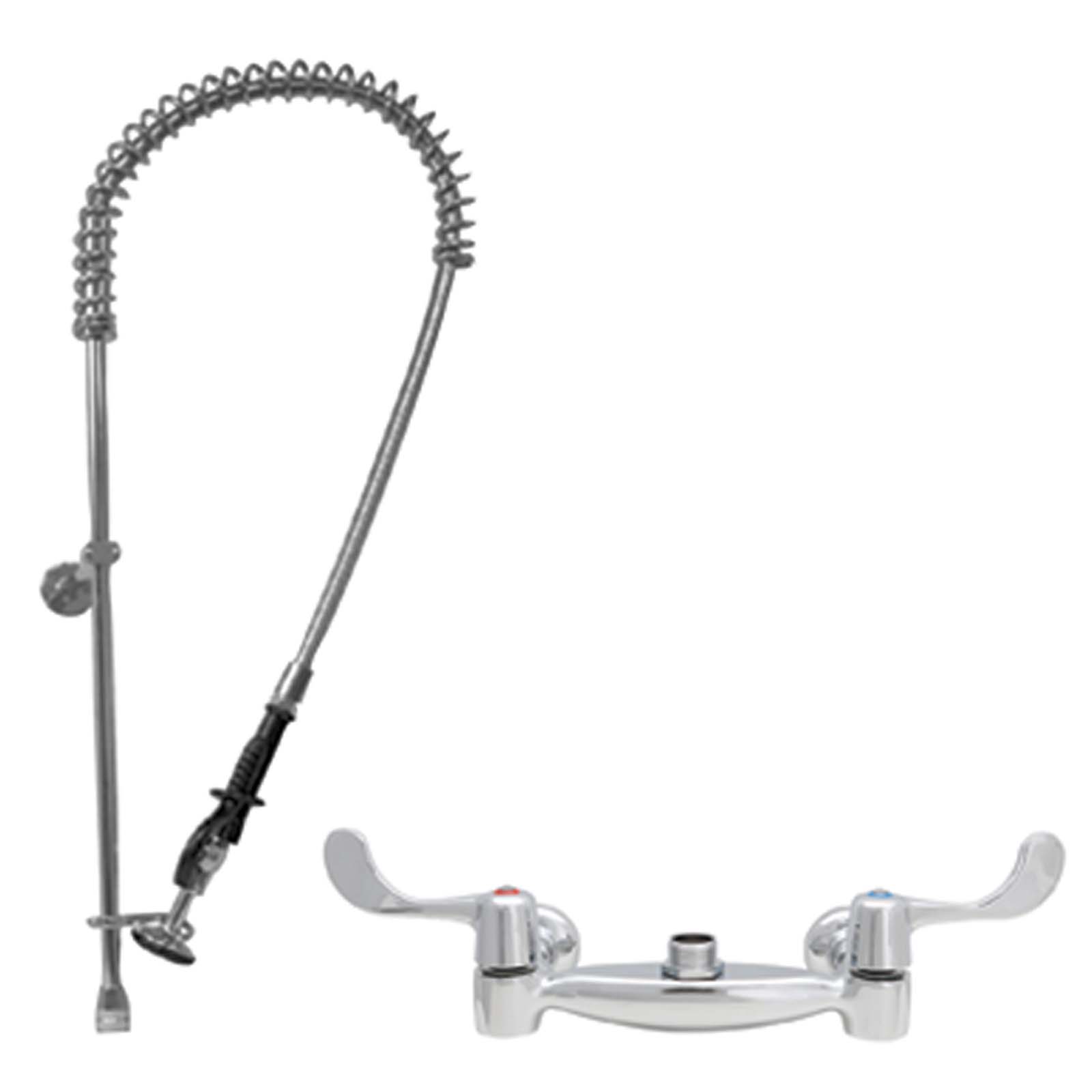 Wolverine Brass® 93462PR Food Service W/M Dbl Fxt-Ctg 4"Wrt Hdl-Pre-