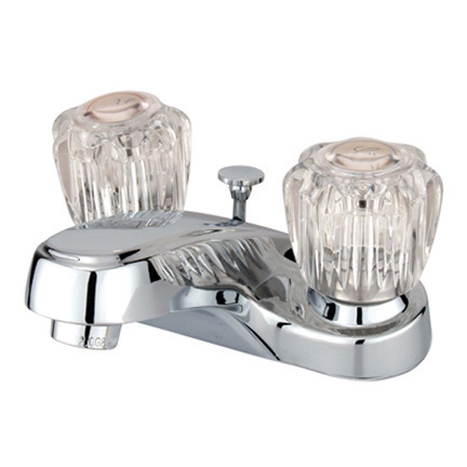 Kingston Brass 96525NL Americana Two Handle Centerset Bathroom Faucet With Pop-up, Chrome