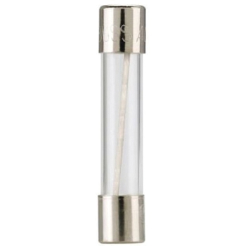 Bussmann AGC-5-R Fast Acting Fuse, 5 A, 32-250 V, 60 min at 135%, 120 s at 200% Response, 1-1/4 in Length, Glass