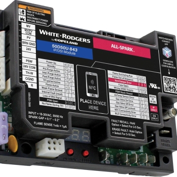 Copeland™ All-Spark™ 50D50U-843 Ignition Module, Intermittent/Proven Pilot Ignition, 1 Stages, 24/120 V, 800 mA