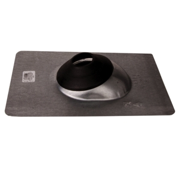 DiversiTech® Oatey® 5-11853 Roof Flashing, For Pipe Size: 2 in, Steel, Galvanized, Black, 0 to 40 deg Roof Pitch