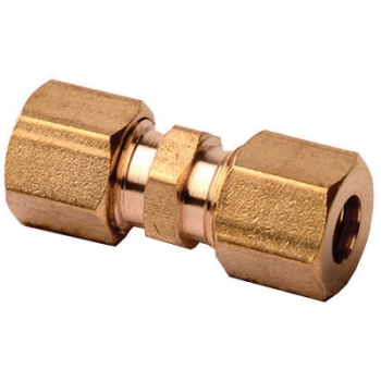 DiversiTech® D62A-44 Compression Union, 1/4 in, Material Construction: Brass