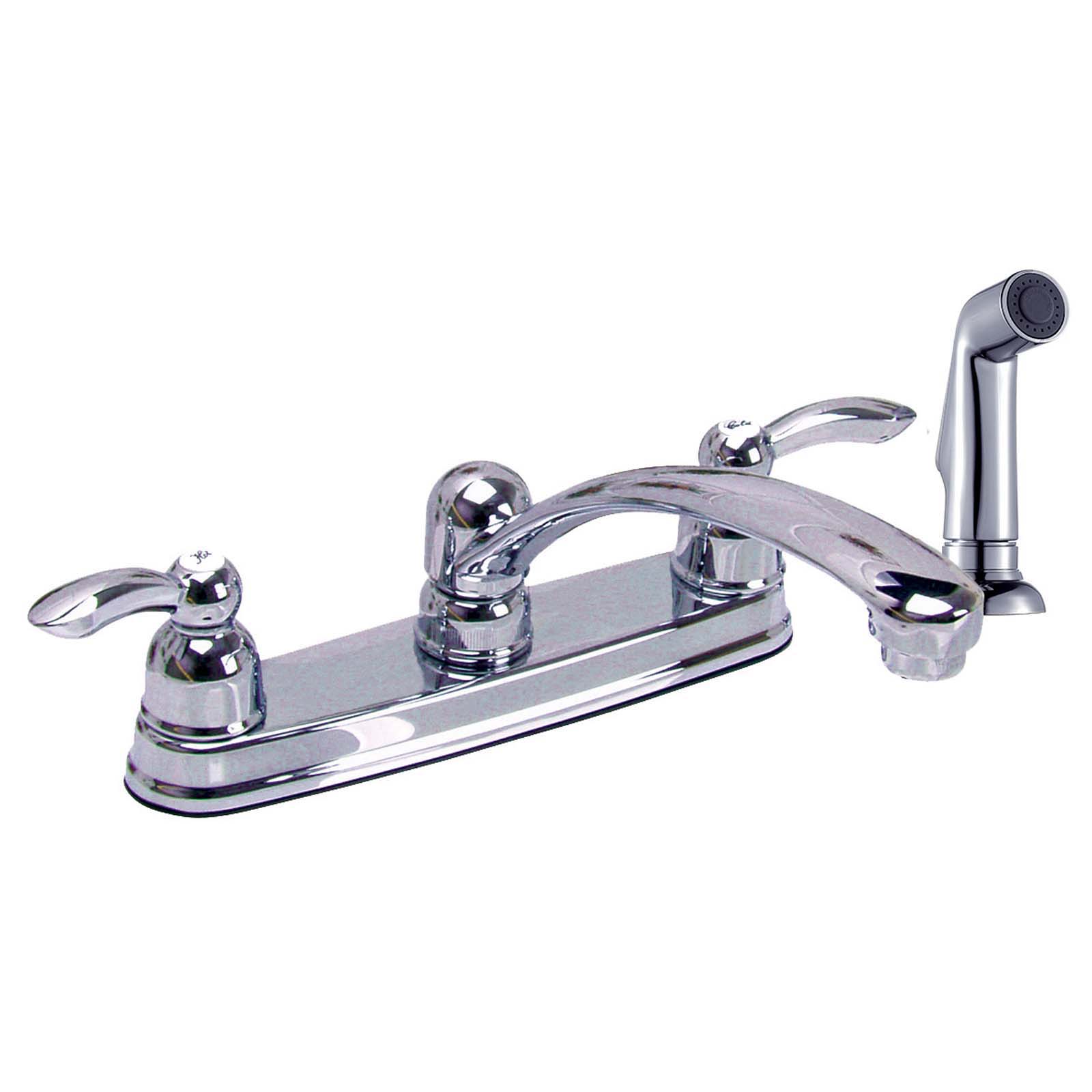 Wolverine Brass® ESK7360 Essence Lever Handle Kitchen Faucet with Side Spray in Chrome