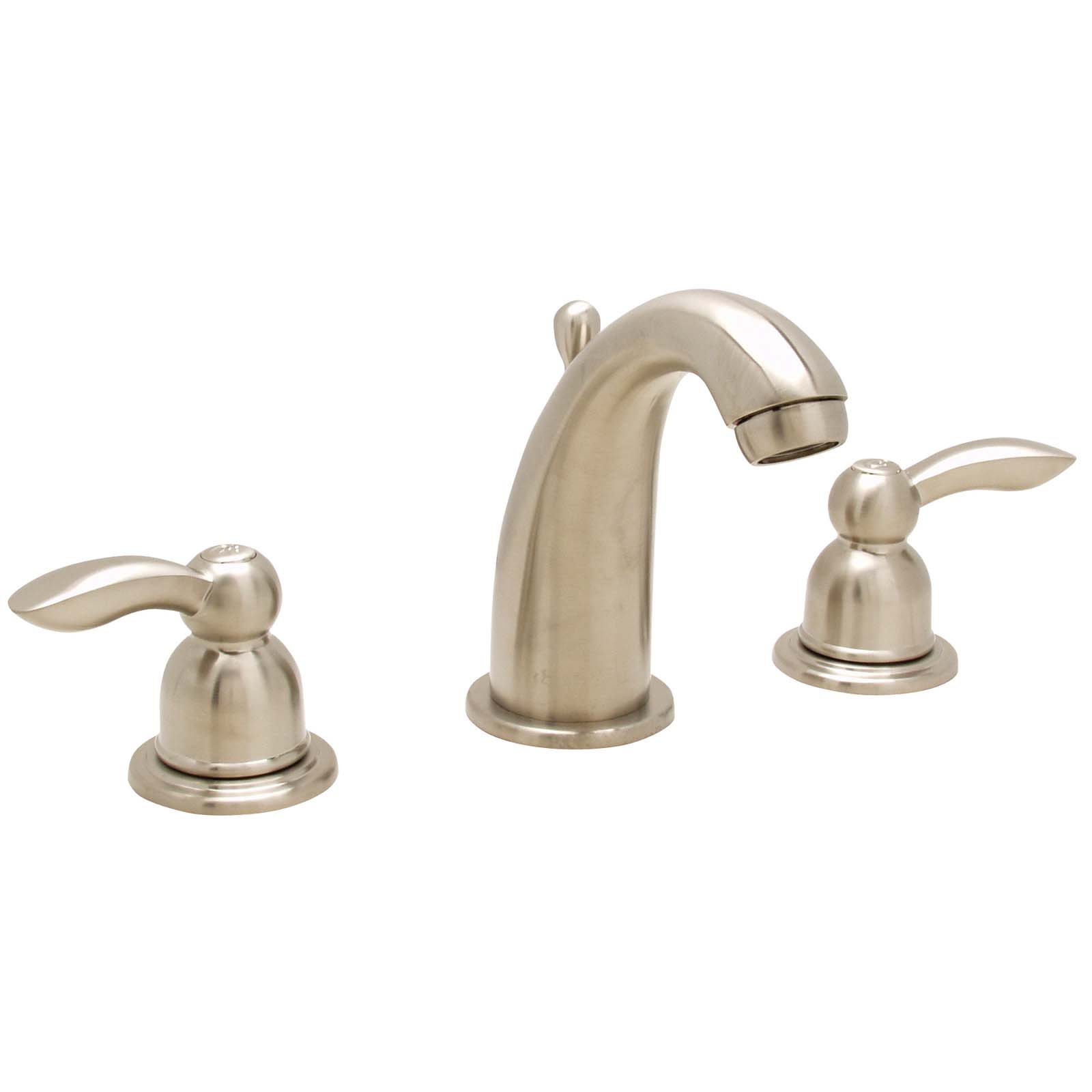 Wolverine Brass® ESW1430 Essence Two Handle Widespread Bathroom Faucet With Pop-up, Brushed Nickel
