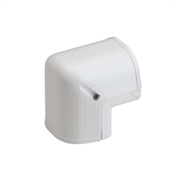 Fortress® 84003 90 deg Outside Vertical Elbow, 3-1/2 in, 3-1/2 in, PVC, White, Use With: Lineset, 2-3/4 in H