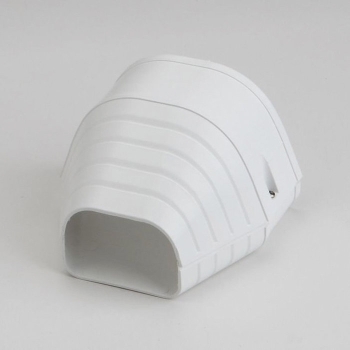 Fortress® 84107 End Fitting, 4-1/2 in, PVC, White, Use With: Lineset, 3-1/2 in H, 4-7/8 in W, 4-1/4 in D