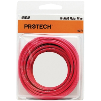 PROTECH™ 455088 Hook-Up-Wire, 16 AWG Wire, 16 ft L, 600 V, Stranded, Red Jacket, Hook-Up-Wire