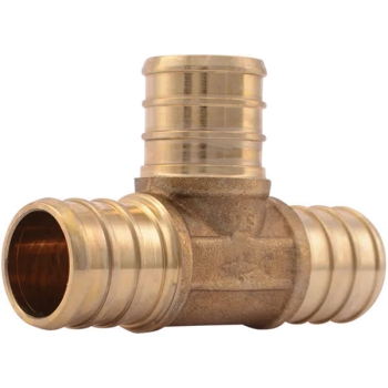 SharkBite™ UC370LF Tee, Tee Fitting, Connection Size 1: 3/4 in, Connection Type 1: PEX, Connection Size 2: 3/4 in