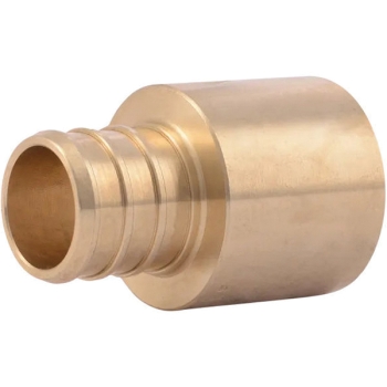 SharkBite™ UC606LF Sweat Adapter, Adapter Fitting, Connection Size 1: 3/4 in, Connection Type 1: PEX, Brass