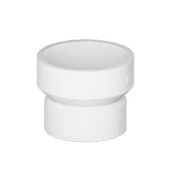 Tigre 102-3205 DWV Pipe Increaser Reducer, 3 in, 2 in, Hub, Hub, PVC, White, Reducer