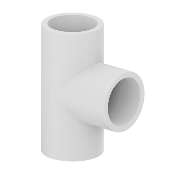 Tigre 401-007 Tee, 3/4 in, 3/4 in, 3/4 in, Slip, Slip, Slip, PVC, White, Schedule/Class: SCH 40, Tee