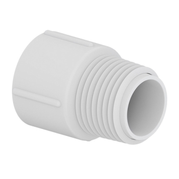 Tigre 436-007 Male Adapter, 3/4 in, 3/4 in, MIPT, Slip, PVC, White, Schedule/Class: SCH 40, Adapter