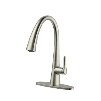 WOLVERINE BRASS® 81611 Kitchen Faucet, Deck Installation / Mounting, 1 Handles, 1 to 3 Holes, 1.8 gpm Flow Rate