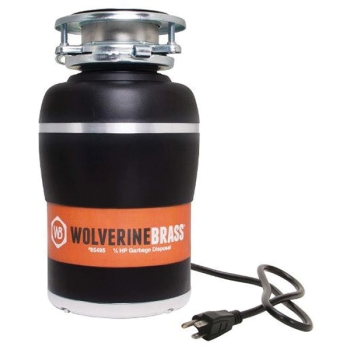 WOLVERINE BRASS® 85495 Mini-Disposal, 1/2 hp Motor HP, 120 V, 1 ph, 1-1/2 in Outlet Connection, 1700 rpm Motor RPM