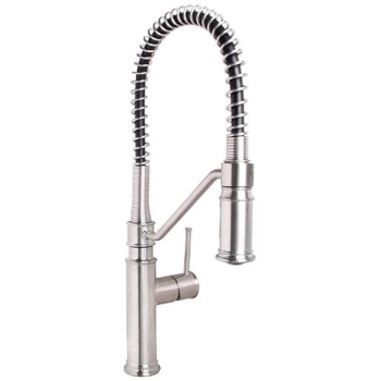 WOLVERINE BRASS® 86453 Kitchen Faucet, Deck Installation / Mounting, 1 Handles, 1 Holes, 1.8 gpm Flow Rate, 8-11/16 in