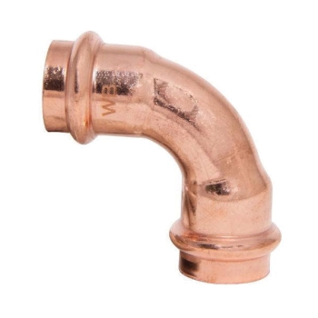WOLVERINE BRASS® 99600 Press Elbow, 90 deg Elbow Fitting, 3/4 in Connection Size 1, Connection Type 1: Compression