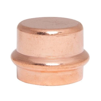 WOLVERINE BRASS® 99627 Press Cap, Cap Fitting, 1 in Connection Size 1, Connection Type 1: Compression, Copper