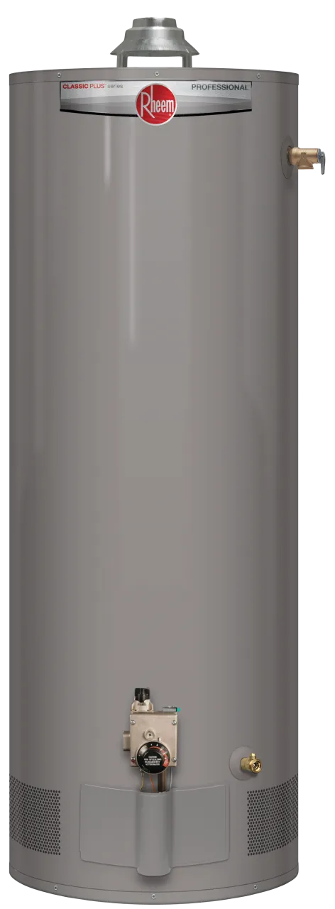 Rheem® PRO+G40S-40N RH62 Professional Classic Plus 40 gal Gas Water Heater - 40,000 BTU/h, Low NOx, 54 in H