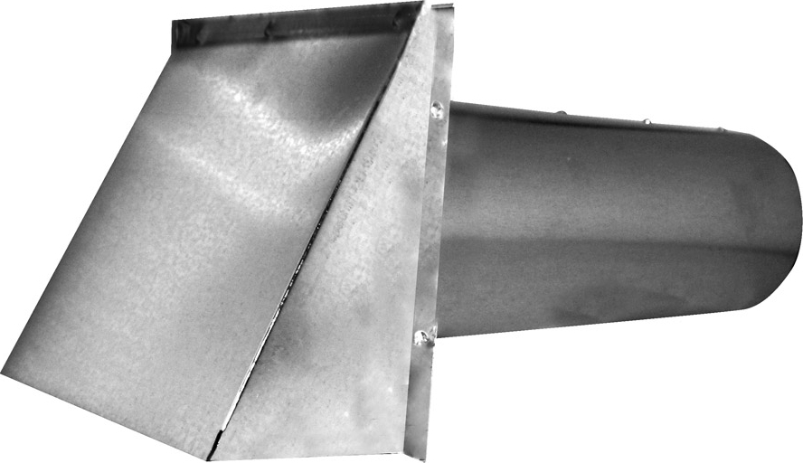 Southwark 396 Round 6 in Dryer Vent Cap - 26 ga, Damper Included