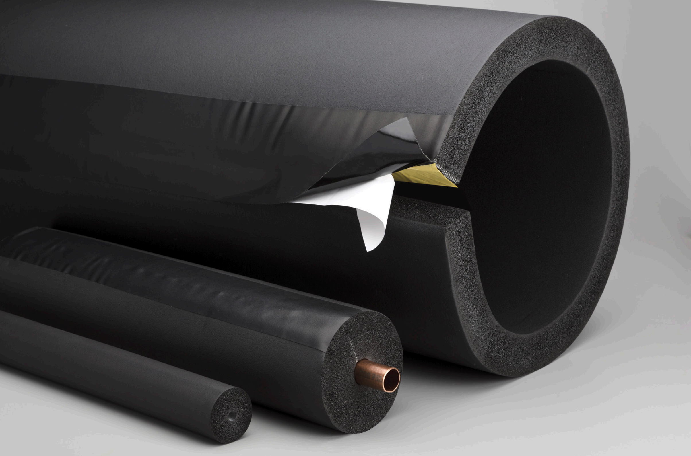 Rheem® AC3412SSPT Aerocel Insulation Tube - 3/4 in ID, 72 in L, Black, Self-Sealing / Pre-Slit, EPDM