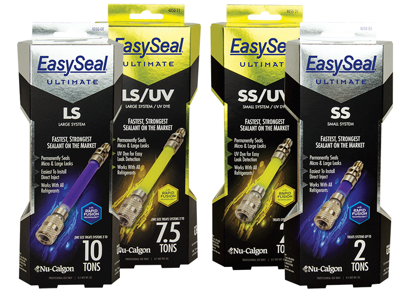 Nu-Calgon 4050-11 EasySeal Ultimate Refrigerant Leak Sealant - For 2-7.5 Ton Units, Yellow