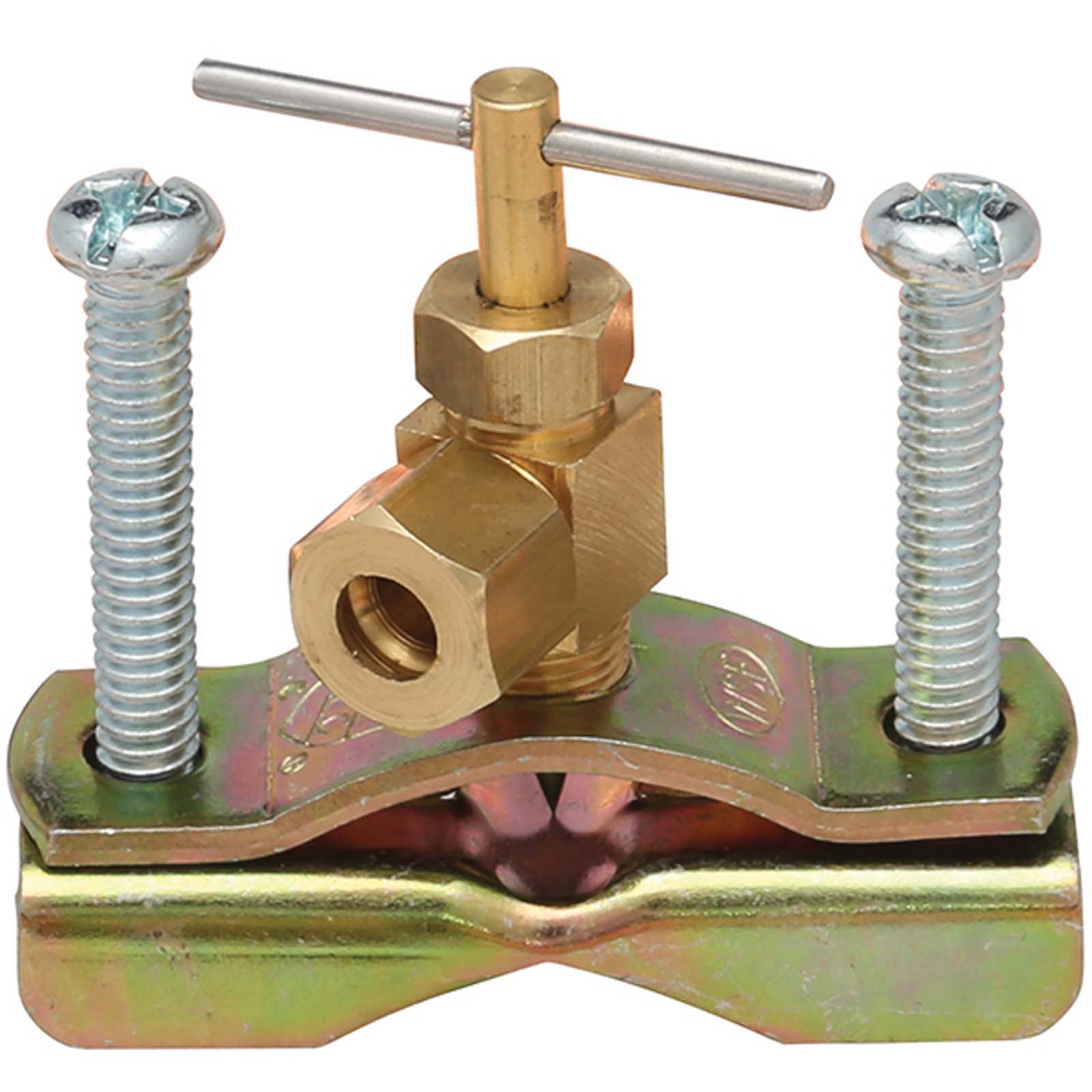 Wolverine Brass® 53415NL 1/4" I.D. Compression Brass (Lead Free) Self-Tapping Saddle Valve