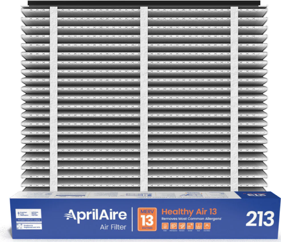 Aprilaire® 213 213 Series 20 x 25 x 4 in Media Replacement Filter - Pleated, MERV 13, Synthetic Fiber, For Models Incl 1620 / 2120 / 2200