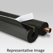 AEROFLEX® Self-Seal™ 734-AC35812SSPT Pipe Insulation, 6 ft Length, 3-5/8 in Inside Diameter, 1/2 in Thickness, Black