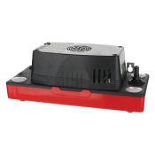 Asurity™ CP-22LP Low-Profile Condensate Pump, 230 V, 132 gph, 1/3 gal Tank, 3/8 in Discharge, 4-Inlet, 1 A, Black/Red