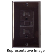 BRAMEC® 20116 Tamper-Resistant GFCI, 20 A, 125 V, NEMA 5-15, NEMA 5-20 NEMA Rating, Ivory, GFCI Function Type, 2 Poles
