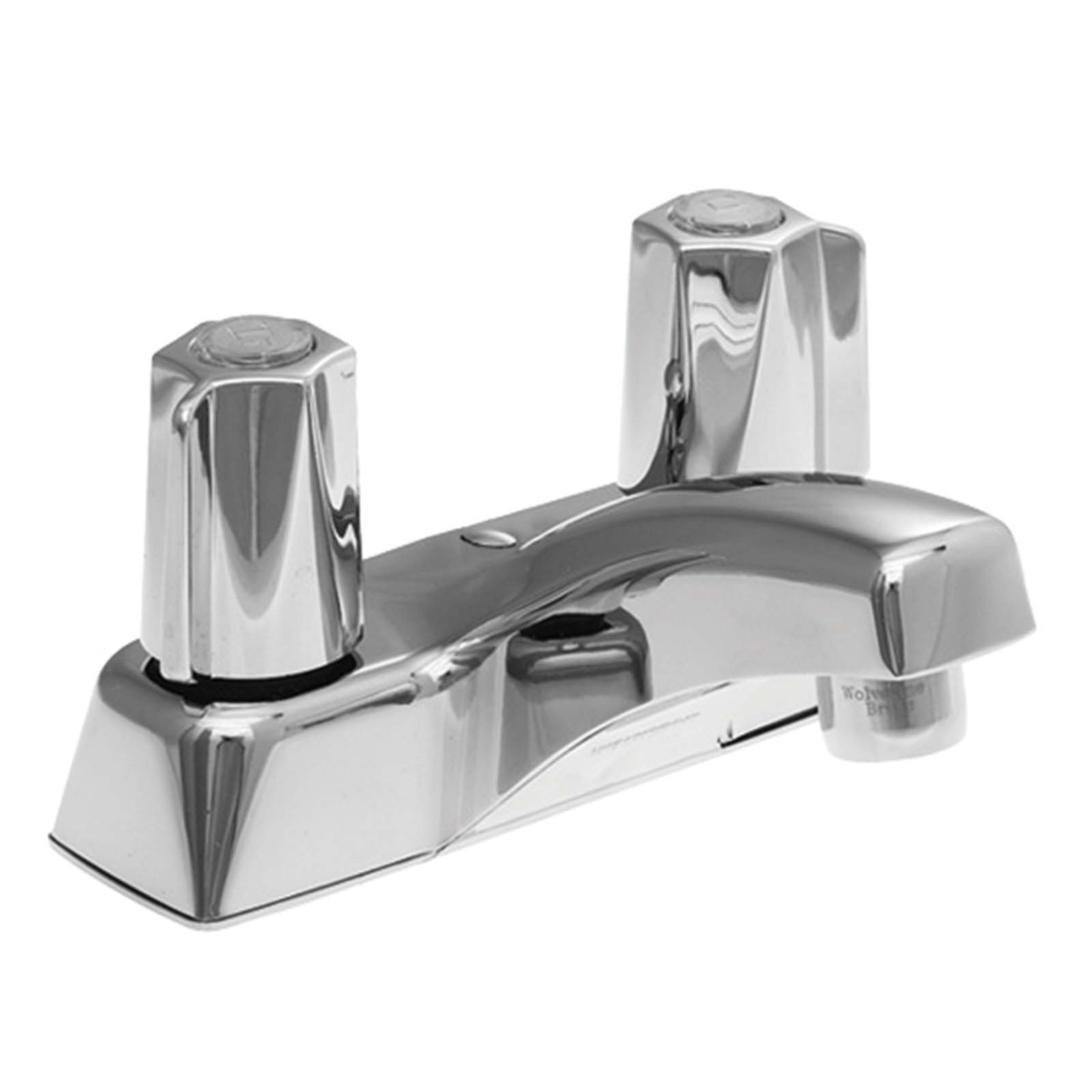 Wolverine Brass® EC00305 Encore Two Canopy Handle Centerset Bathroom Faucet Less Pop-up, Chrome