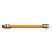 Easyflex® EFGC-012-YE-1011-18 Gas Connector, 18 in Length, Connection Size 1: 1/2 in, Connection Type 1: MIP