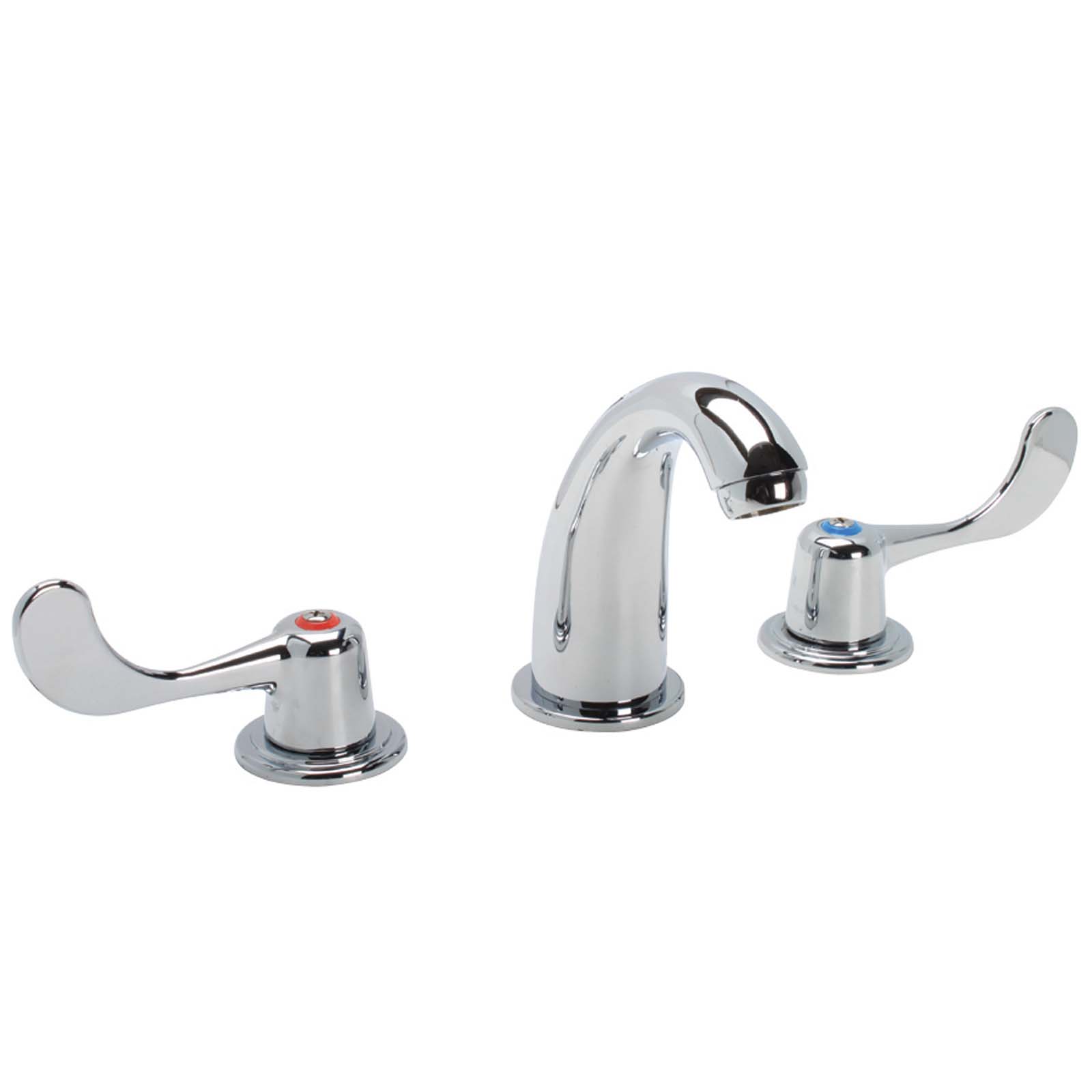 Wolverine Brass® FW00340 Finale Two Wrist Blade Handle Widespread Bathroom Faucet Less Pop-up, Chrome