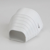 Fortress® 84107 End Fitting, 4-1/2 in, PVC, White, Use With: Lineset, 3-1/2 in H, 4-7/8 in W, 4-1/4 in D