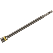 Malco® MSHXL5/16T Extra Long Magnetic Hex Driver, 5/16 in Nut, Hex Drive, Magnetic: Yes, 1/4 in Shank, 6 in Length